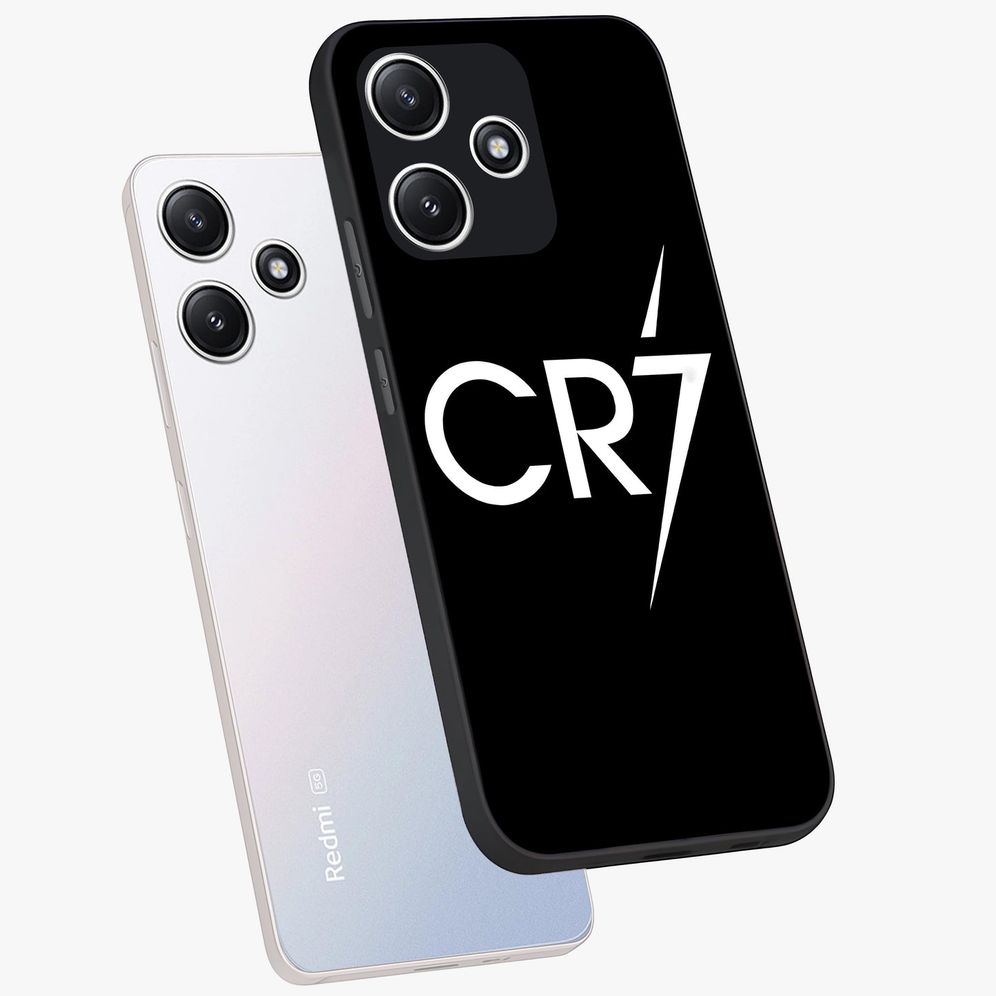 Cr7 Elite Strike Glass Case displayed in angled mockup highlighting powerful sports graphic with bold athletic theme.