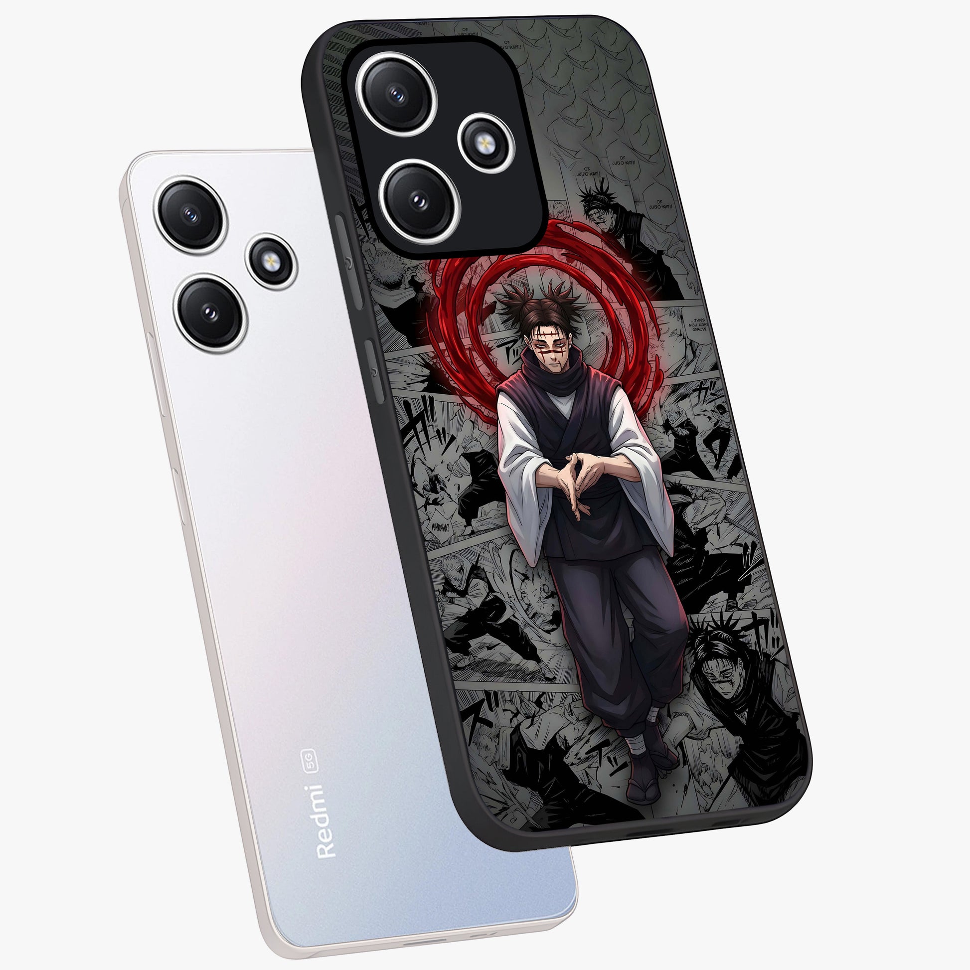 Cursed Ritual Ascension Glass Case displayed in angled mockup highlighting mystical ritual illustration with supernatural aesthetic.