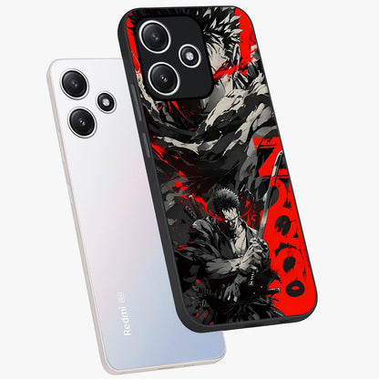Demon Sword Resolve Glass Case displayed in angled mockup highlighting powerful demon sword illustration with dark fantasy aesthetic.