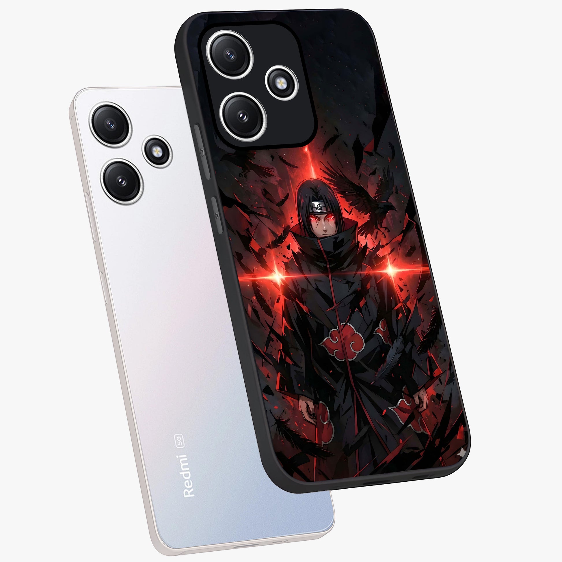 Focused Blade Discipline Glass Case displayed in angled mockup highlighting clean minimal text artwork with modern aesthetic style.