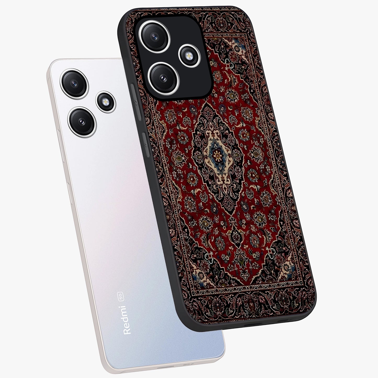 Heritage Carpet Royale Glass Case displayed in angled mockup highlighting intricate royal carpet design with heritage aesthetic.