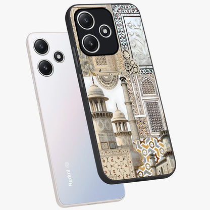 Mughal Marble Legacy Glass Case displayed in angled mockup highlighting elegant heritage marble artwork with royal aesthetic.