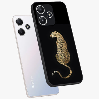 Regal Leopard Glass Case displayed in angled mockup highlighting powerful animal illustration with stylish wild aesthetic.