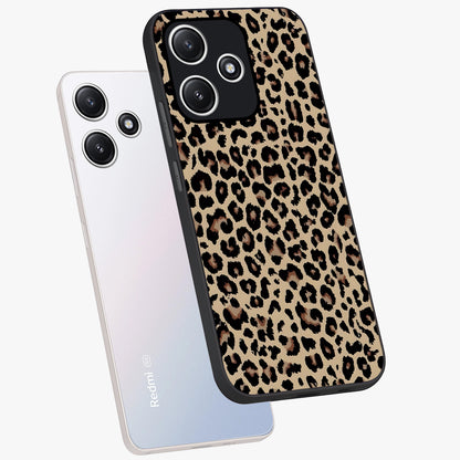 Savage Chic Pattern Glass Case displayed in angled mockup highlighting bold fashion inspired design with chic aesthetic.
