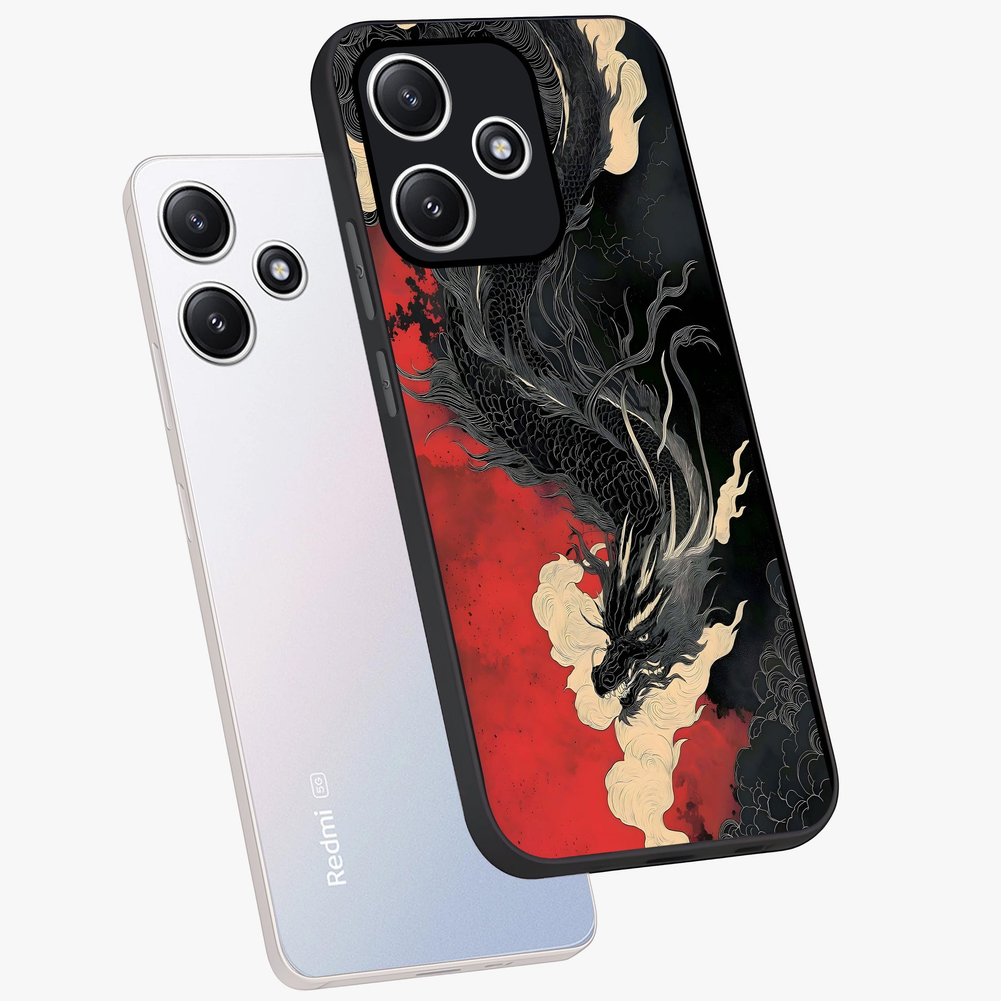 Shadow Dragon Fury Glass Case displayed in angled mockup highlighting powerful dragon illustration with dark fantasy aesthetic.