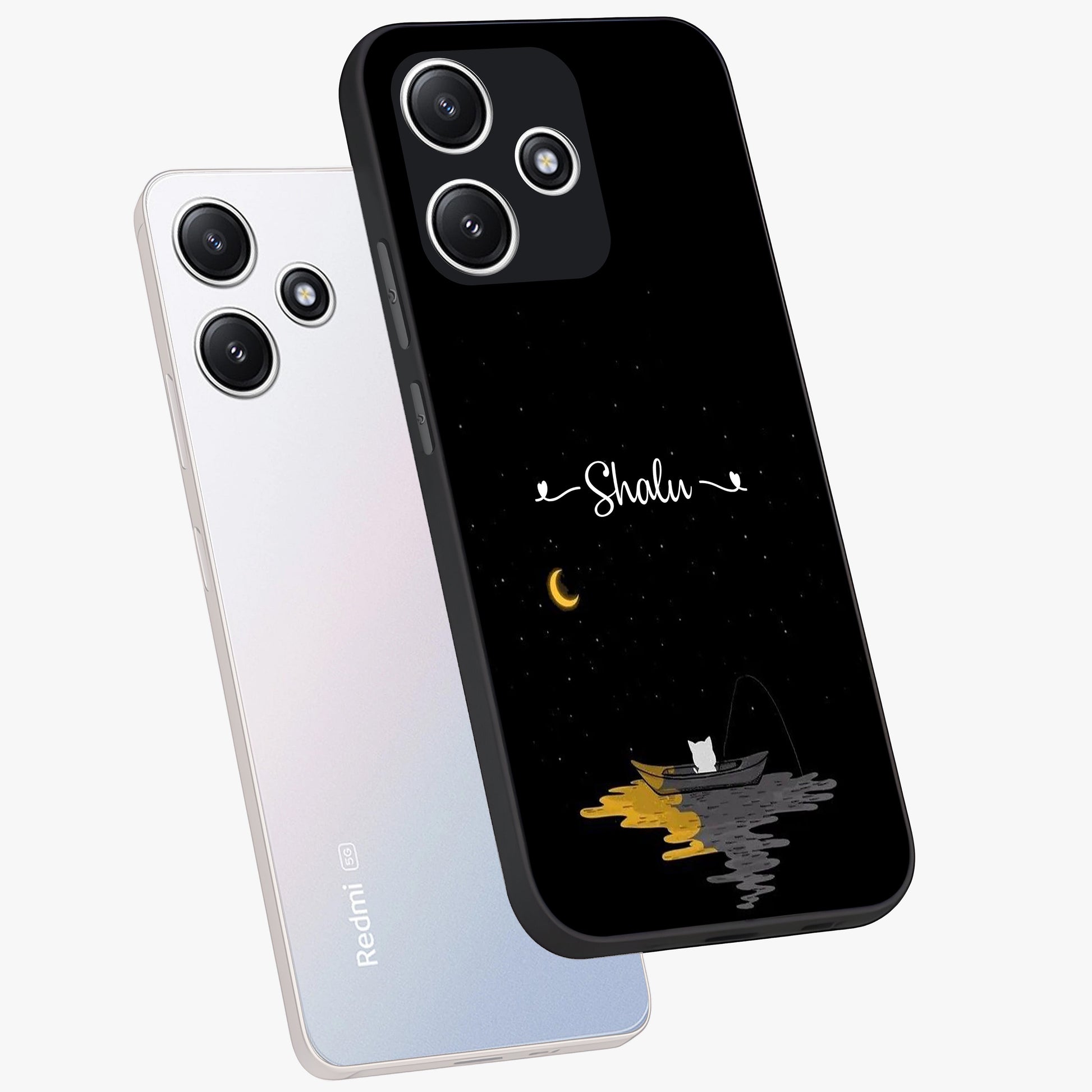 Silent Night Row Glass Case displayed in angled mockup highlighting peaceful evening design with dreamy night aesthetic.