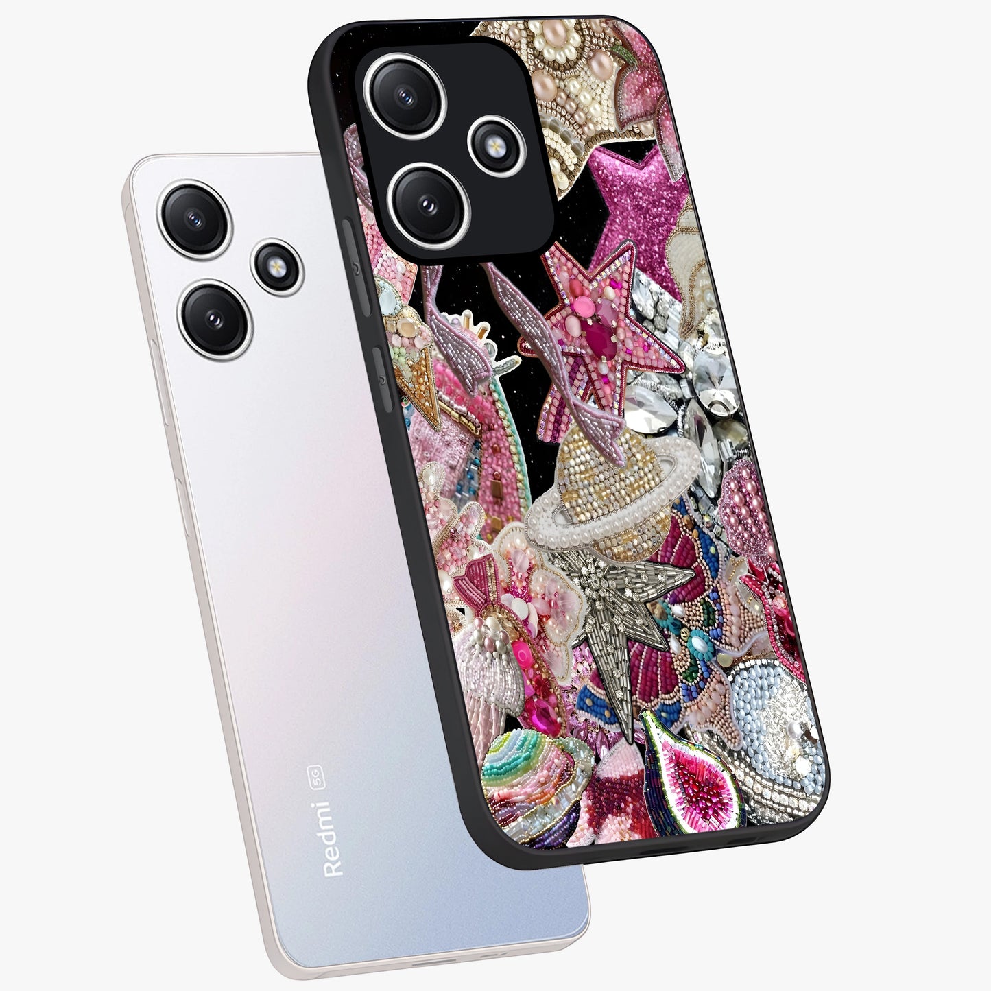 Starlit Jewel Dream Glass Case displayed in angled mockup highlighting glowing celestial jewel design with dreamy aesthetic.
