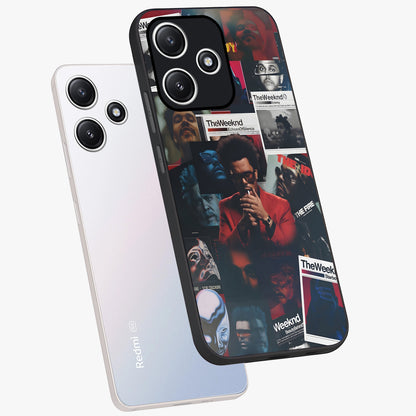 The Weeknd Glass Case displayed in angled mockup highlighting stylish pop culture inspired design with modern aesthetic.