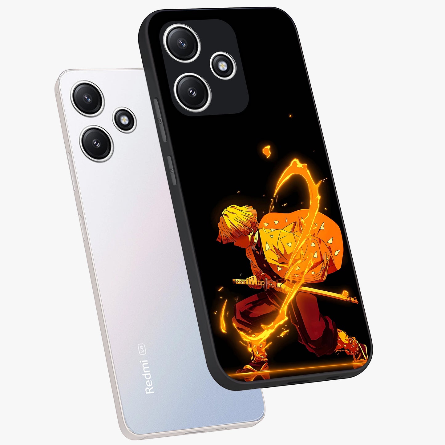 Thunder Flame Execution Glass Case displayed in angled mockup highlighting dramatic fire themed design with intense fantasy aesthetic.