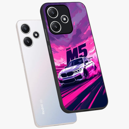 Velocity Drift Pulse Glass Case displayed in angled mockup highlighting dynamic drift design with sporty automotive aesthetic.