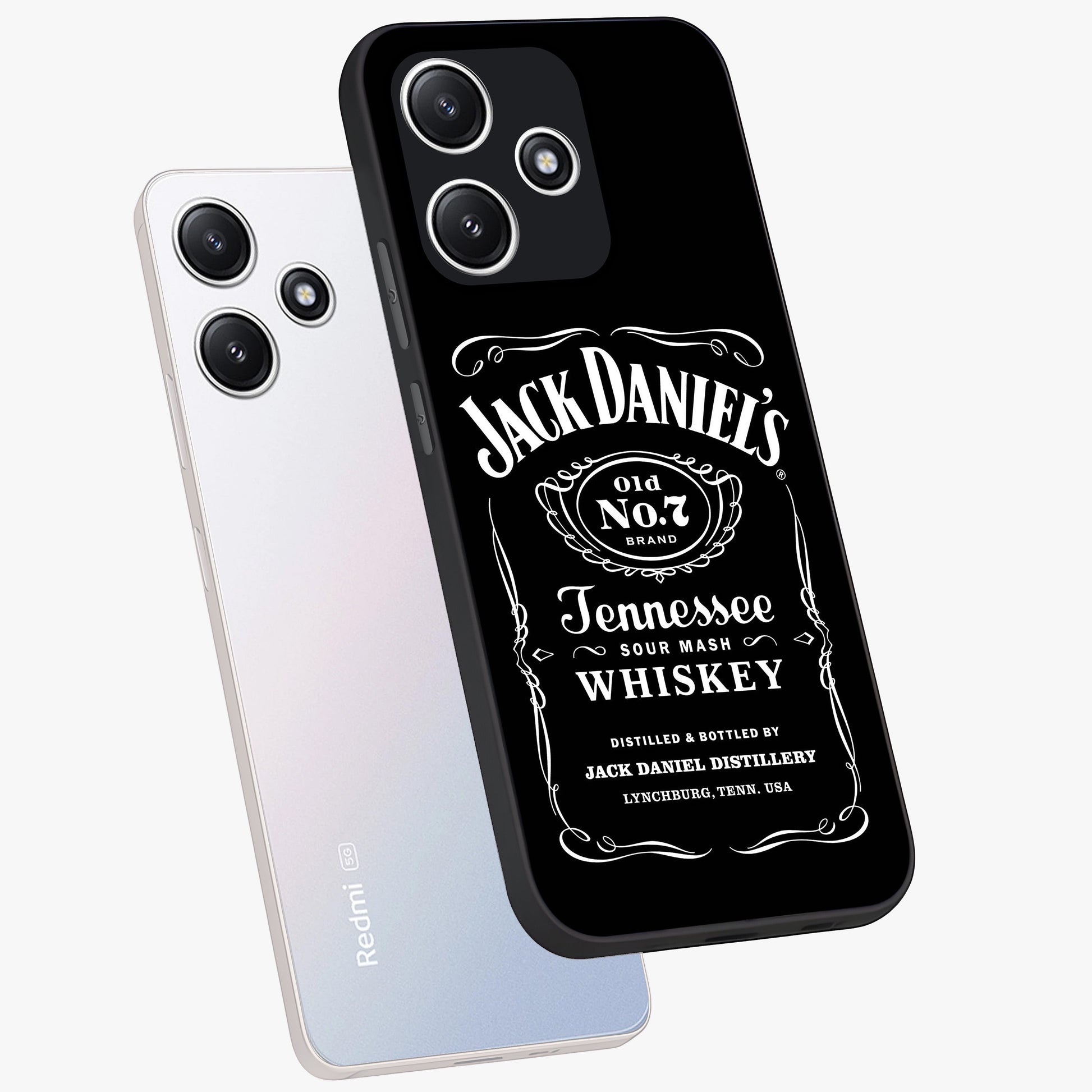 Vintage Whiskey Heritage Glass Case displayed in angled mockup highlighting retro beverage themed design with heritage aesthetic.