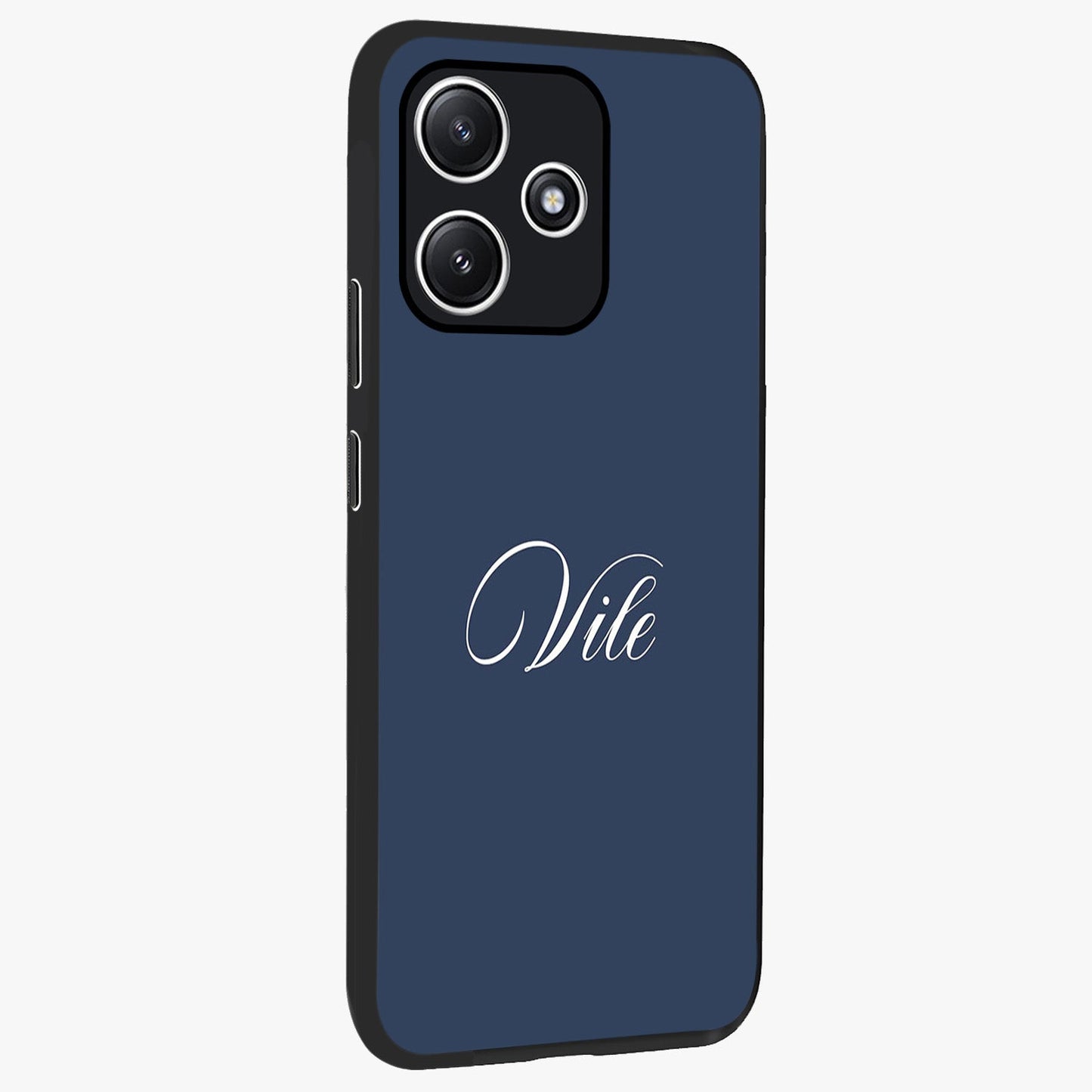Blue Vintage Floral Pattern Glass Case displayed in angled mockup highlighting classic blue floral pattern and retro aesthetic design.
