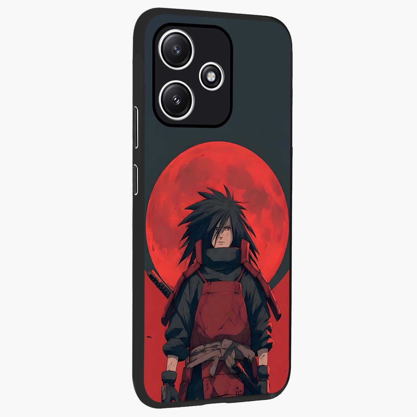 Crimson Moon Warlord Glass Case upright view showcasing powerful warlord artwork with dark celestial theme.