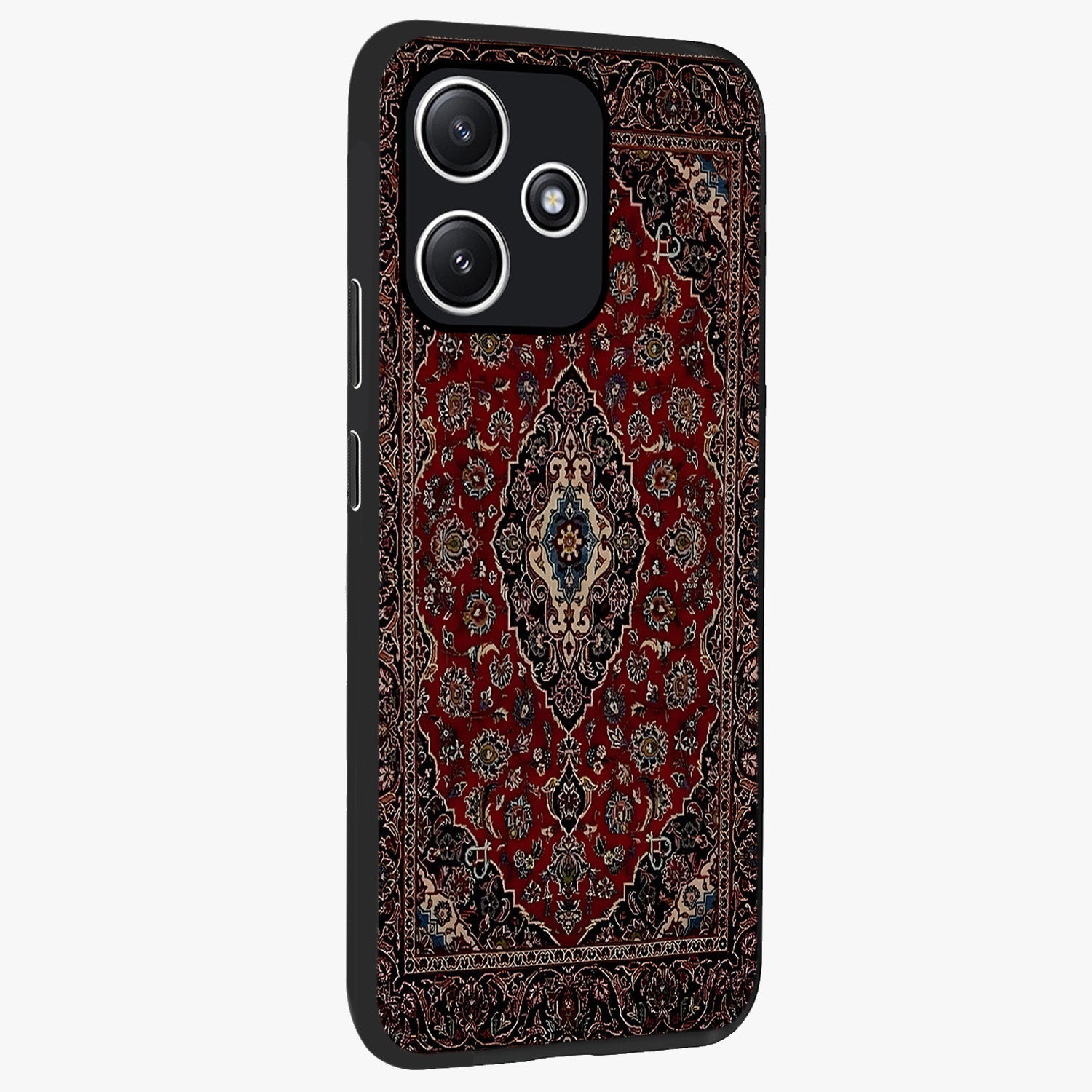 Heritage Carpet Royale Glass Case upright view showcasing detailed ornamental artwork with luxurious traditional theme.