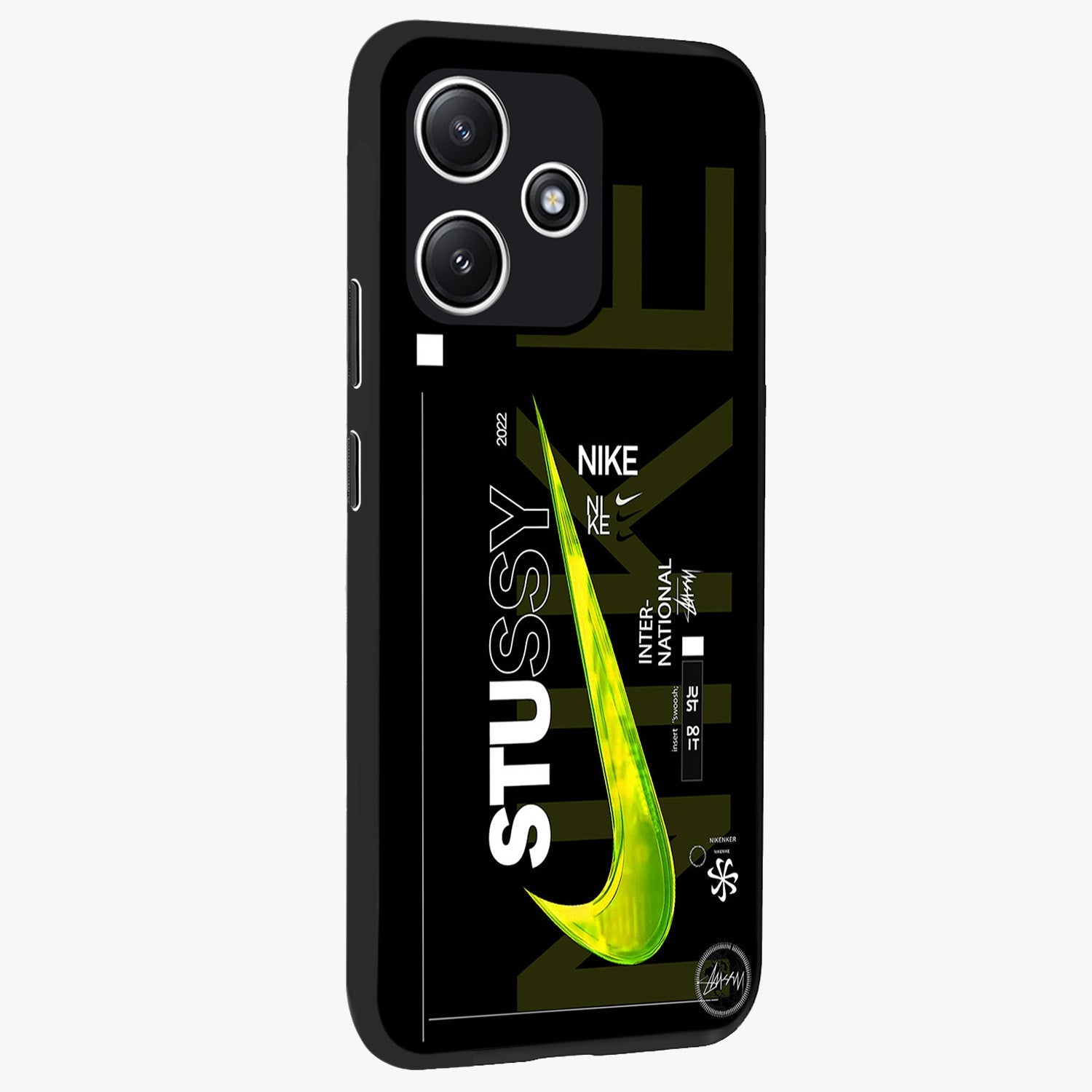 Neon Street Edition Glass Case upright view showcasing colorful neon artwork with modern street culture theme.