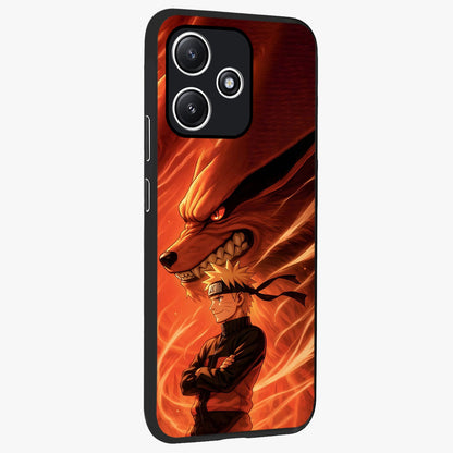 Nine Tails Legacy Glass Case upright view showcasing dramatic nine-tails artwork with intense anime themed design.