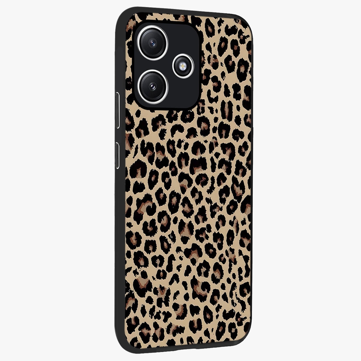 Savage Chic Pattern Glass Case upright view showcasing trendy decorative artwork with edgy fashion theme.