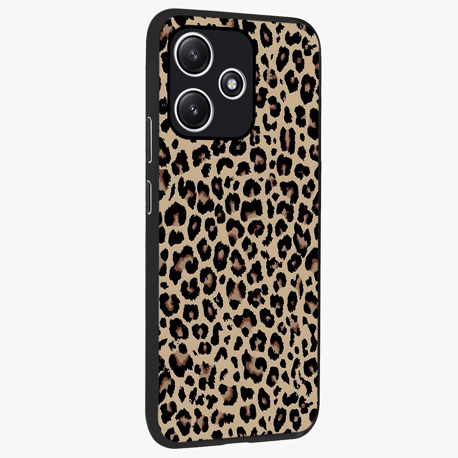 Savage Chic Pattern Glass Case upright view showcasing trendy decorative artwork with edgy fashion theme.