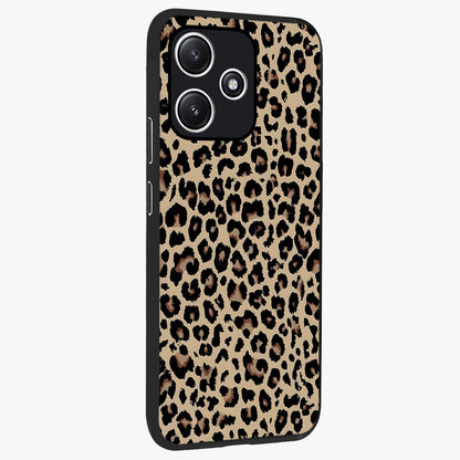 Savage Chic Pattern Glass Case upright view showcasing trendy decorative artwork with edgy fashion theme.