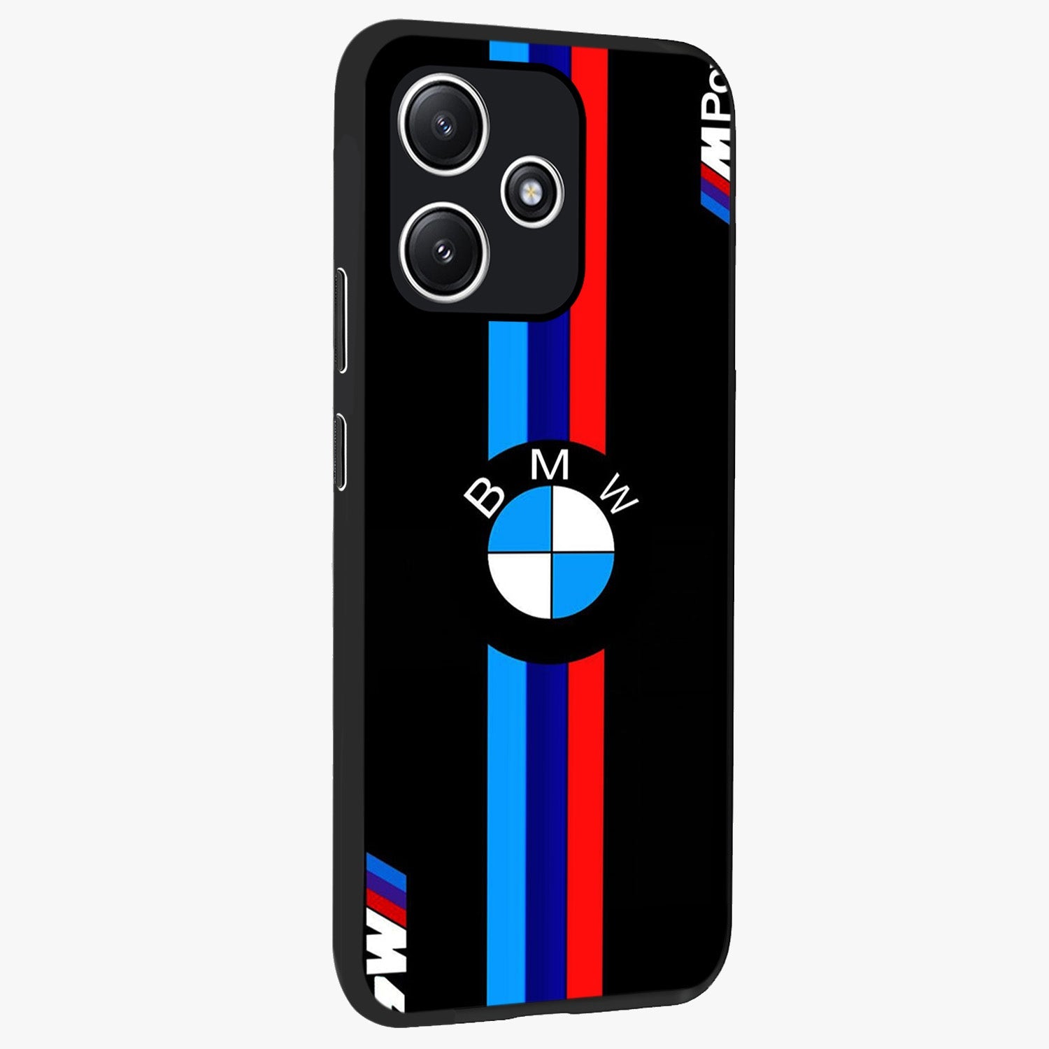 Turbo BMW Beast Glass Case upright view showcasing powerful car artwork with modern motorsport theme.