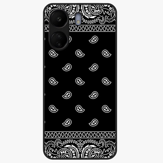 Retro Rebel Threads Glass Case showing flat back view with vintage street style artwork and glossy glass finish.