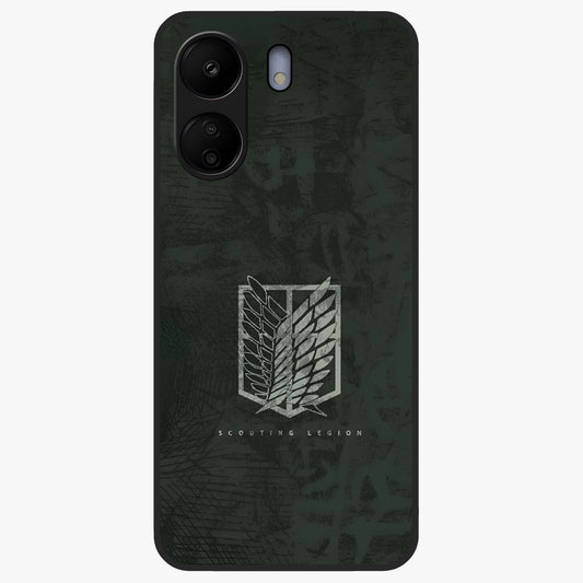 Wings Of Freedom Glass Case showing flat back view with symbolic wings artwork and glossy glass finish.