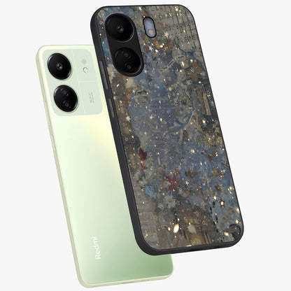 Aesthetic Astrolophia Glass Case displayed in angled mockup highlighting artistic aesthetic elements and smooth glass surface.