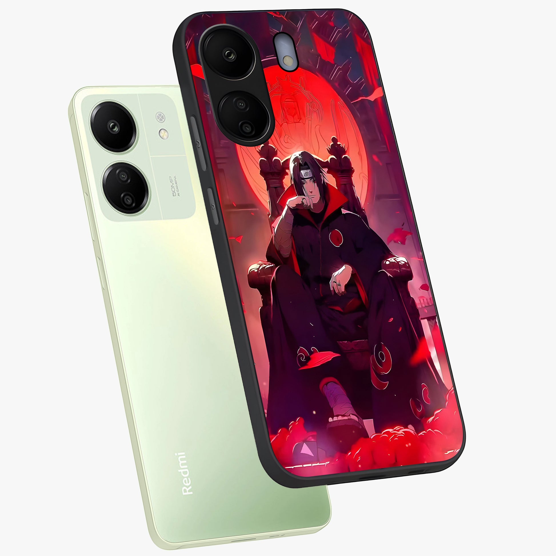 Blood Moon Sovereign Glass Case displayed in angled mockup highlighting dark celestial moon design and dramatic theme.
