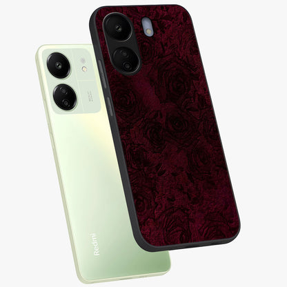 Crimson Fade Flow Glass Case displayed in angled mockup highlighting smooth gradient design with modern aesthetic style.