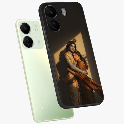 Divine Eternal Love Glass Case displayed in angled mockup highlighting elegant divine inspired design with peaceful aesthetic.