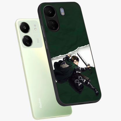 Emerald War Vanguard Glass Case displayed in angled mockup highlighting intense battle inspired design with emerald tone aesthetic.