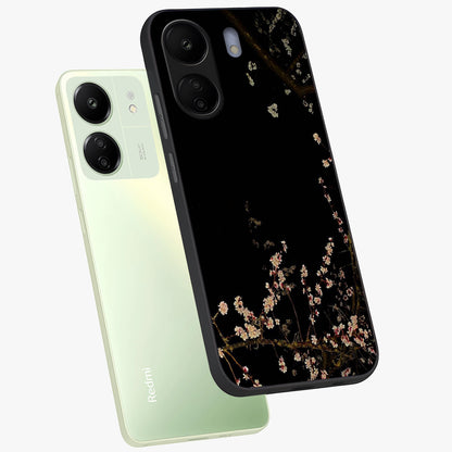 Petal Moon Light With Custom Name Glass Case displayed in angled mockup highlighting delicate petal design with custom name feature.