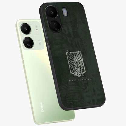 Wings Of Freedom Glass Case displayed in angled mockup highlighting graceful wing design with inspirational aesthetic.