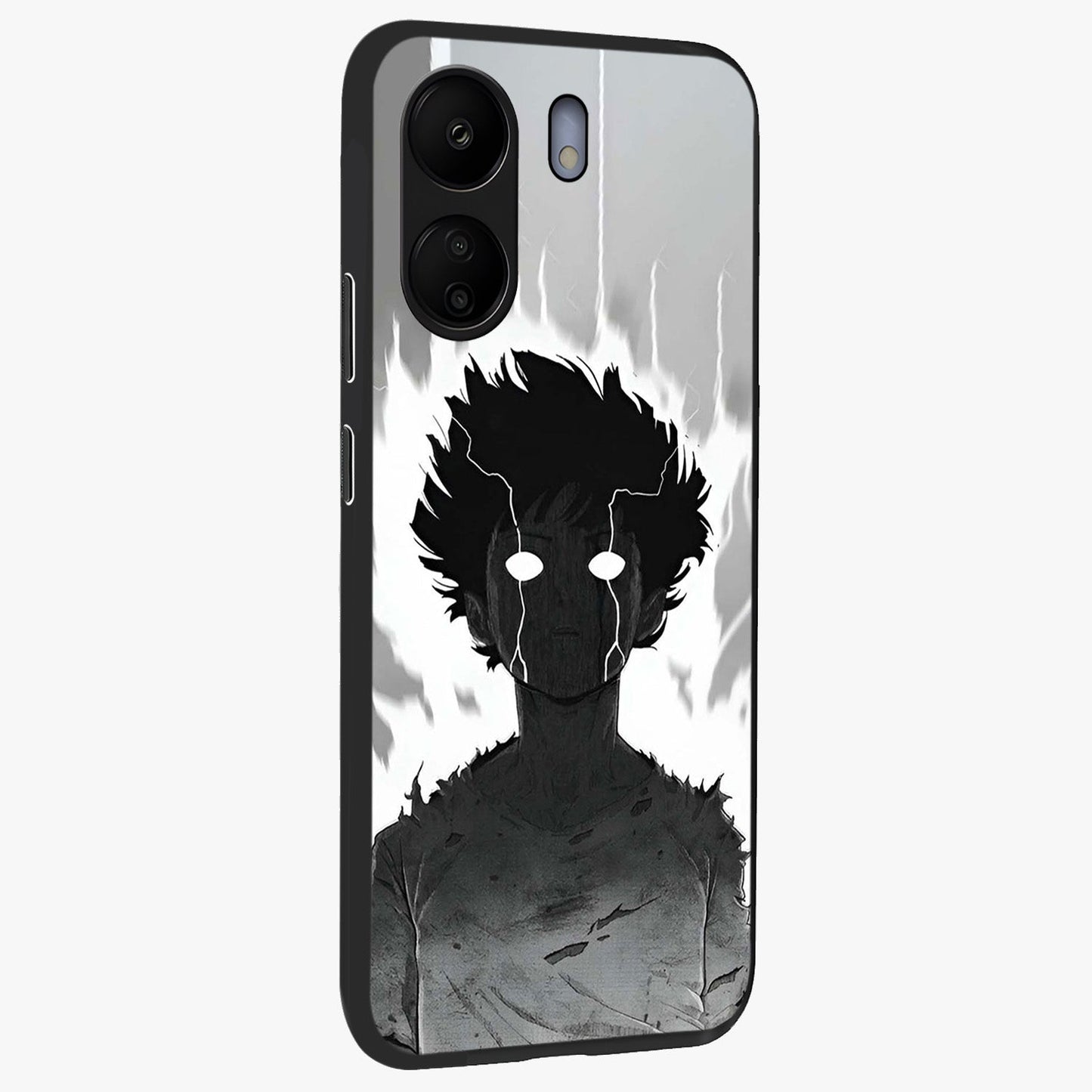 Awakened Inner Rage Glass Case upright view showcasing dramatic artwork with strong expressive aesthetic.