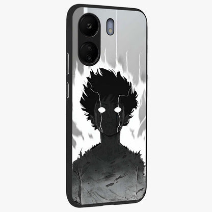 Awakened Inner Rage Glass Case upright view showcasing dramatic artwork with strong expressive aesthetic.
