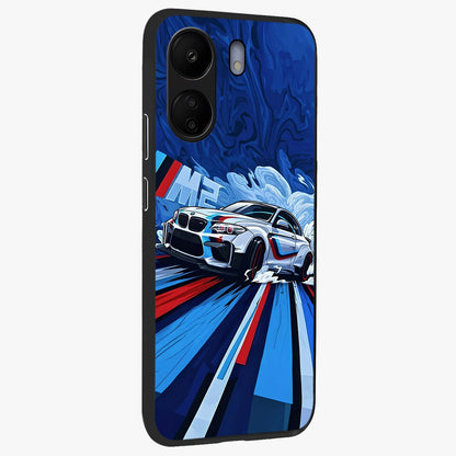 Drift Power Rush Glass Case upright view showcasing high speed racing artwork with bold automotive theme.