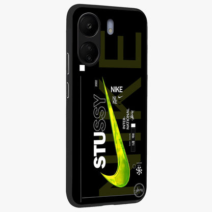Neon Street Edition Glass Case upright view showcasing colorful neon artwork with modern street culture theme.