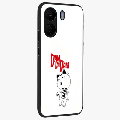 Playful Spirit Charm Glass Case upright view showcasing vibrant charm artwork with fun artistic theme.