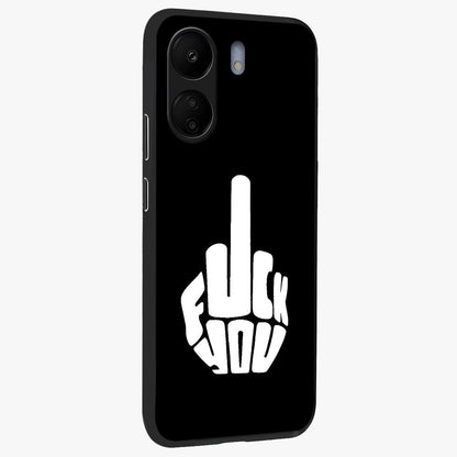 Rebel Mode On Glass Case upright view showcasing striking statement artwork with bold rebellious theme.