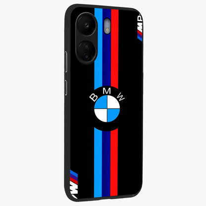 Turbo BMW Beast Glass Case upright view showcasing powerful car artwork with modern motorsport theme.