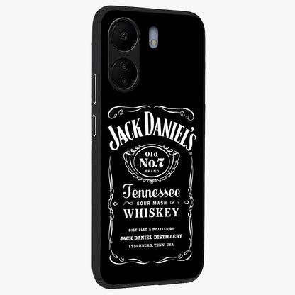 Vintage Whiskey Heritage Glass Case upright view showcasing stylish vintage whiskey artwork with timeless bar culture theme.