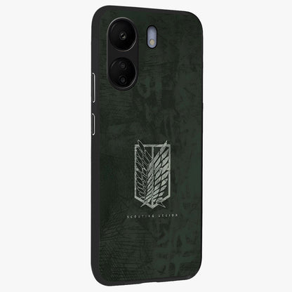 Wings Of Freedom Glass Case upright view showcasing powerful wings artwork with freedom themed design.