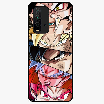 Anime Character Glass Case showing flat back view with vibrant anime artwork and glossy glass finish.