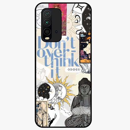 Ethereal Thoughts Glass Case showing flat back view with dreamy artistic artwork and glossy glass finish.