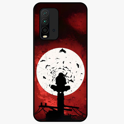 Itachi Limited Edition Naruto Anime Glass Case showing flat back view with iconic anime character artwork and glossy glass finish.