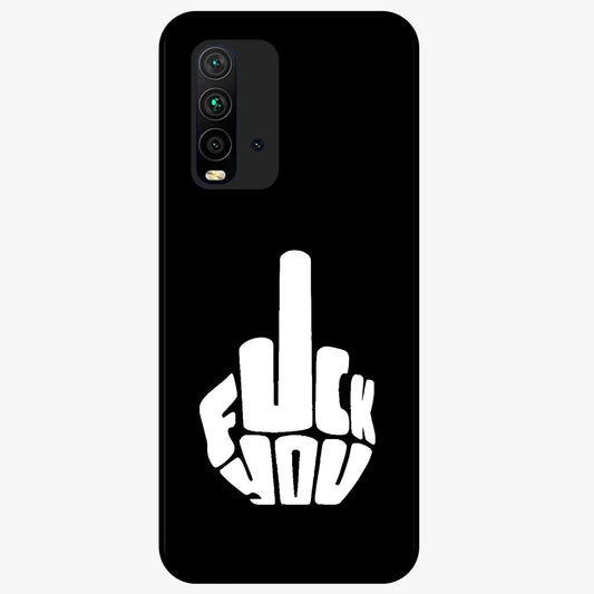 Rebel Mode On Glass Case showing flat back view with bold rebellious typography artwork and glossy glass finish.