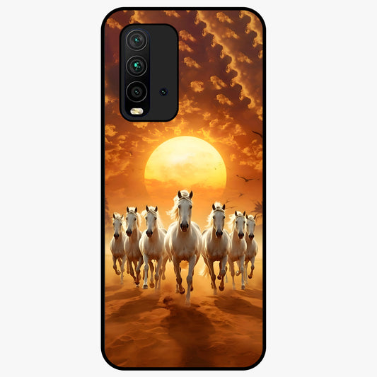Wild Sunset Majesty Glass Case showing flat back view with majestic sunset landscape artwork and glossy glass finish.
