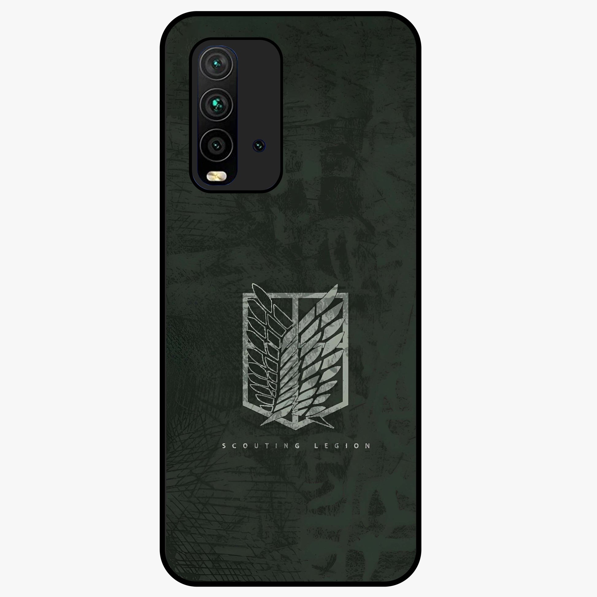 Wings Of Freedom Glass Case showing flat back view with symbolic wings artwork and glossy glass finish.
