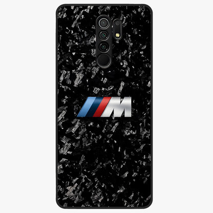 Carbon Speed Mark Glass Case showing flat back view with sporty carbon pattern artwork and glossy glass finish.