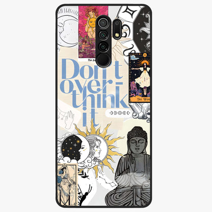 Ethereal Thoughts Glass Case showing flat back view with dreamy artistic artwork and glossy glass finish.